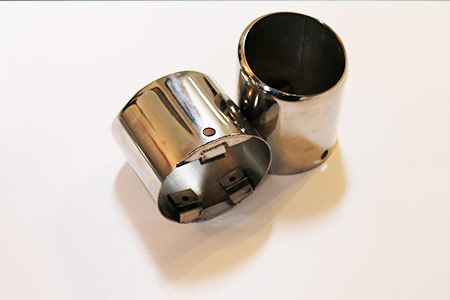 Corvette Exhaust Extension, Stainless Steel, Oval Tip, 1997-2000