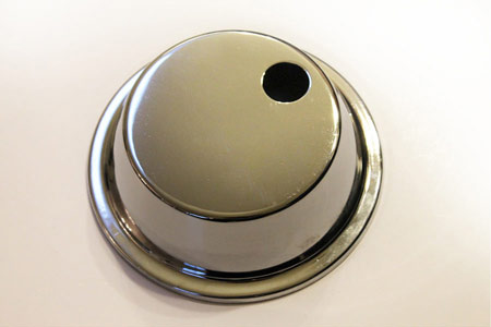 Corvette Headlight Actuator Cover, Chrome Anodized, 68-82